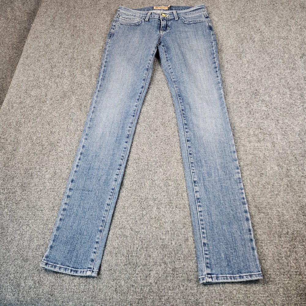 Just USA Womens Size 3 Low Rise Straight Leg Jeans Blue Light Wash PS127LT